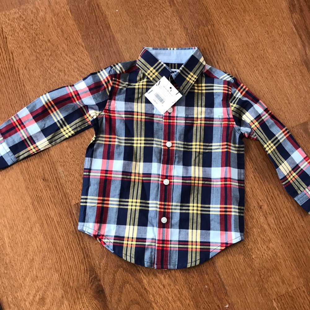 New Janie & Jack Boys Button Down Size 12-18Months